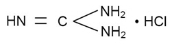 image of guanidine hydrochloride chemical structure