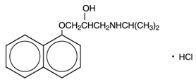 Propranolol Hydrochloride Structural Formula