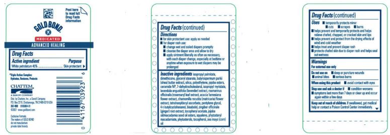 PRINCIPAL DISPLAY PANEL
GOLD BOND
Advanced Healing
Skin Protectant Ointment
Net Wt 1.75 oz
