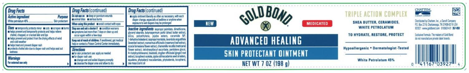 PRINCIPAL DISPLAY PANEL
GOLD BOND
Advanced Healing
Skin Protectant Ointment
Net Wt 7 oz
