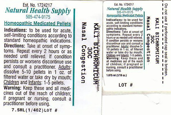 Nasal Congestion Label