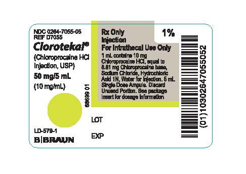 Clorotekal Ampule Label