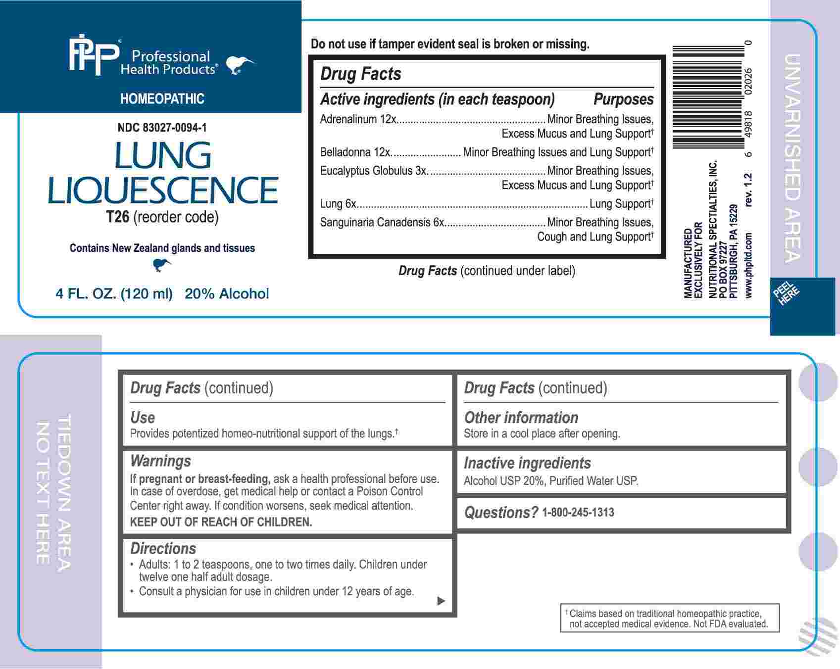 LUNG  LIQUESCENCE