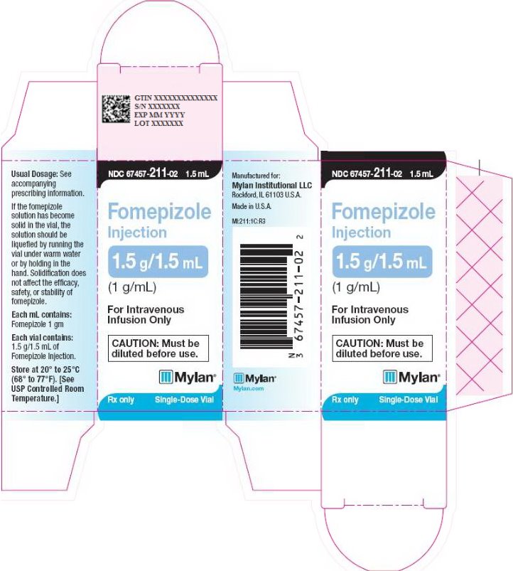Fomepizole Injection 1.5 g/1.5 mL Carton Label