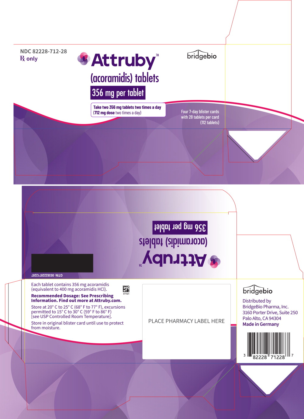 Principal Display Panel – 356 mg Carton Label
