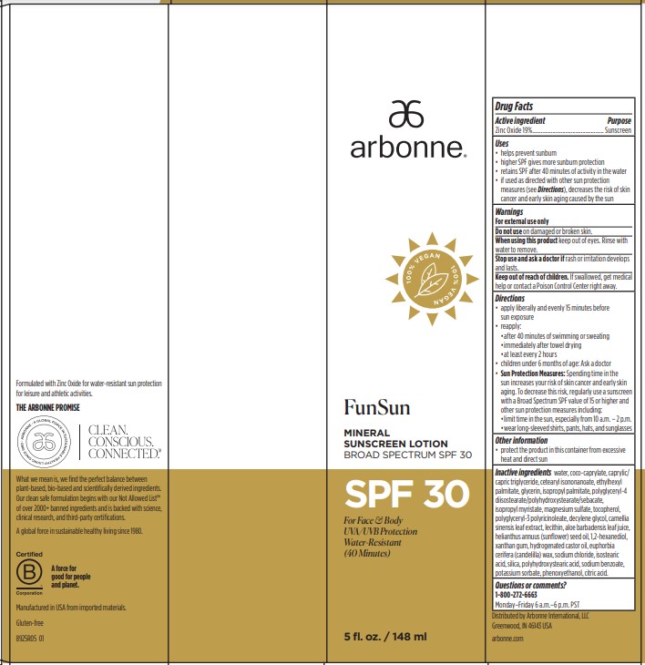 Arbonne FunSun Mineral Sunscreen SPF 30