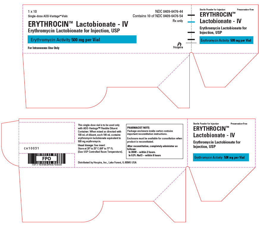 PRINCIPAL DISPLAY PANEL - 500 mg Vial Tray Label
