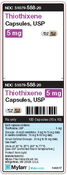 Thiothixene 5 mg Capsules Unit Carton Label