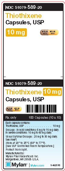 Thiothixene 10 mg Capsules Unit Carton Label