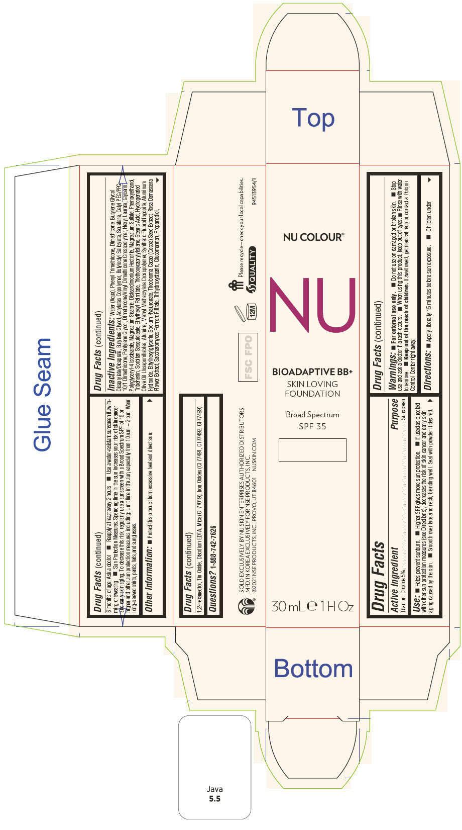 PRINCIPAL DISPLAY PANEL - 30 mL Tube Carton - Java