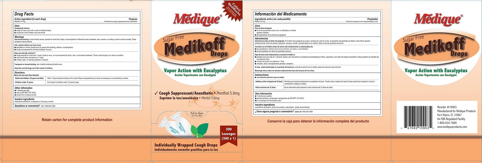 Medikoff Sugar Free Label 3