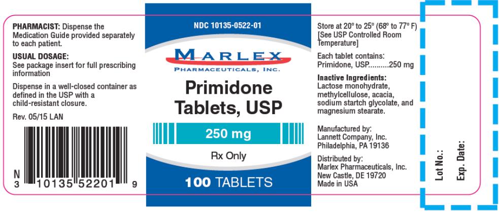 PRINCIPAL DISPLAY PANEL
NDC: <a href=/NDC/10135-0540-0>10135-0540-0</a>5
Primidone
Tablets, USP
50 mg
Rx Only
500 TABLETS
