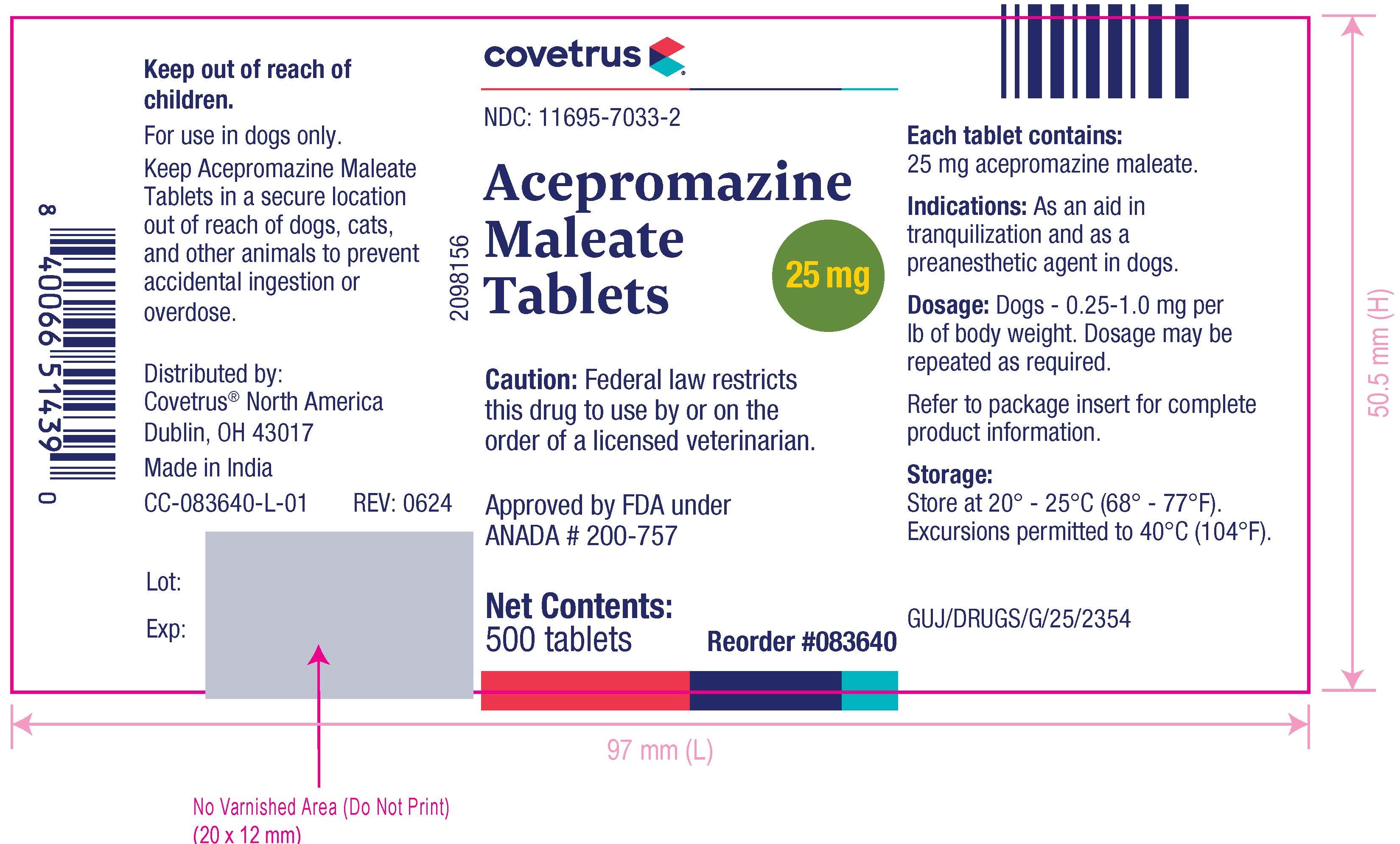 25 mg 500 tab