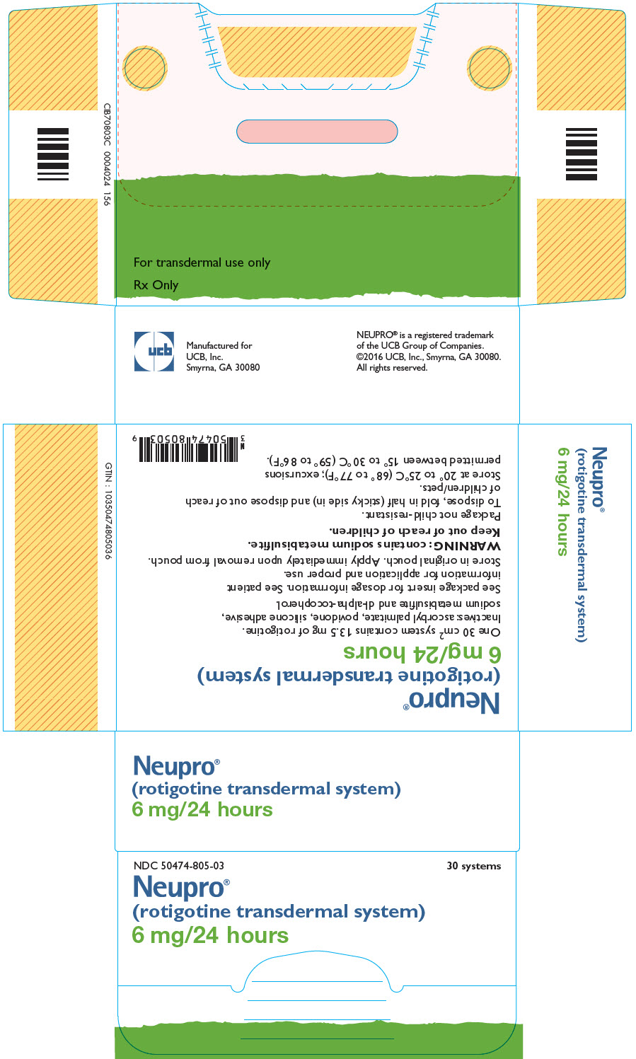 PRINCIPAL DISPLAY PANEL - 6 mg Pouch Carton