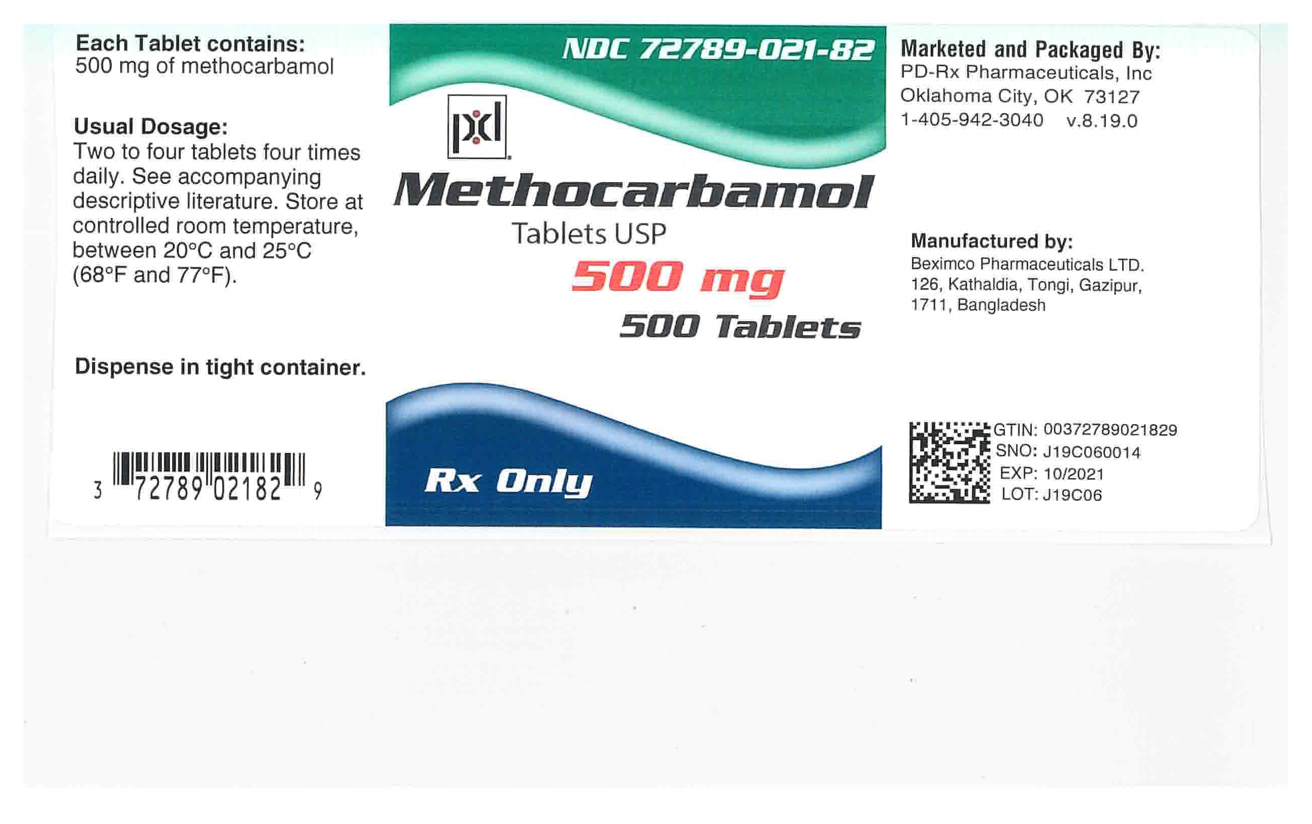 METHOCARBAMOL tablet, film coated