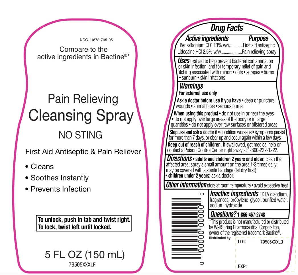 Target Pain Relieving Cleansing Spray No Sting
