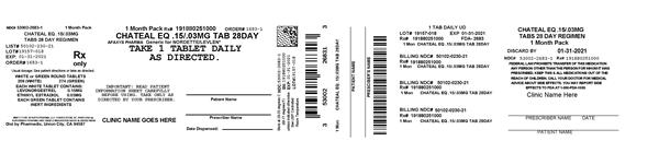 CHATEAL EQ- Levonorgestrel And Ethinyl Estradiol Kit