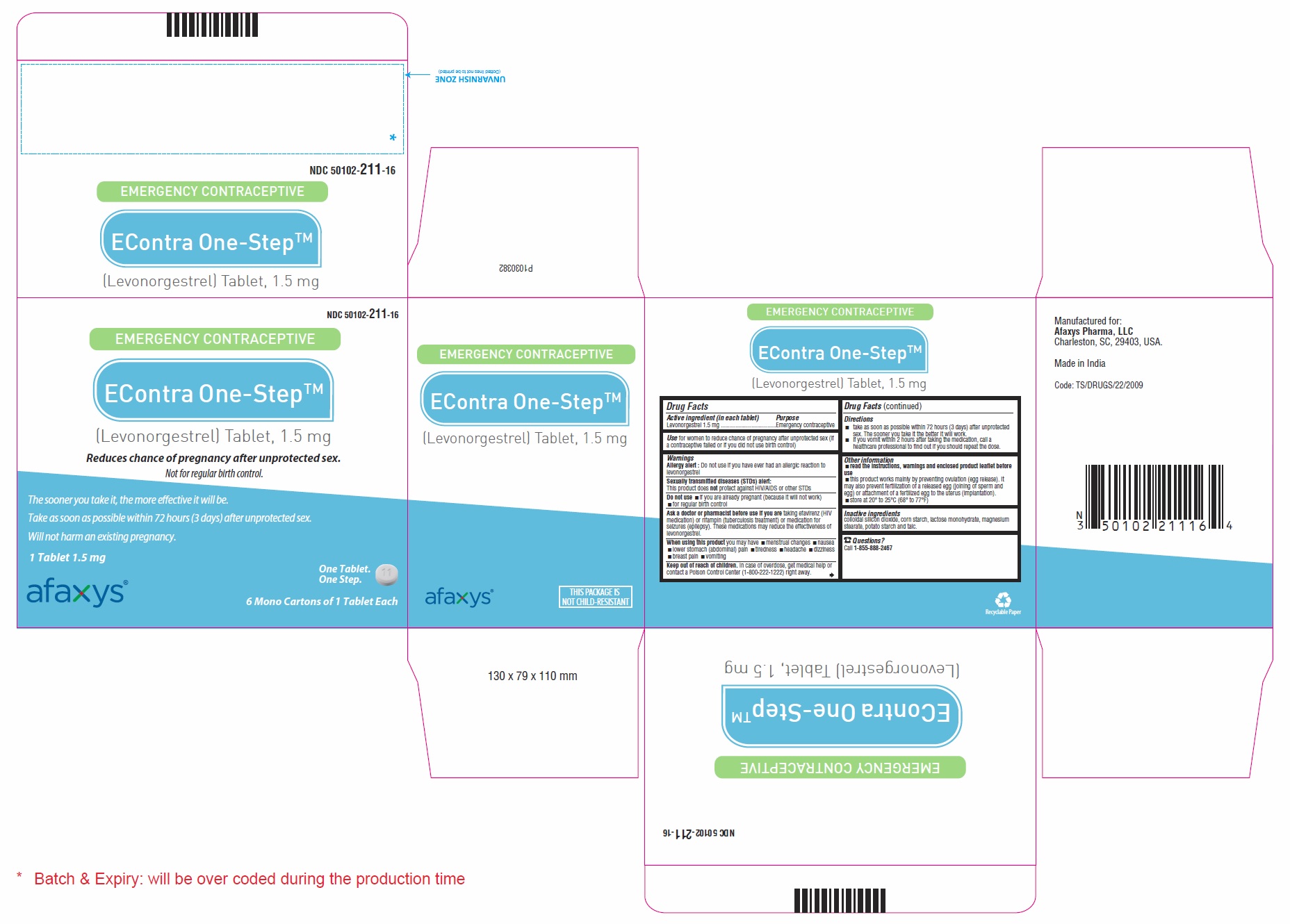 PACKAGE LABEL-PRINCIPAL DISPLAY PANEL - 1.5 mg (6 Blister Carton Label)