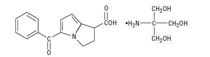 ketorolac tromethamine structural formula