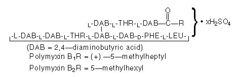 Polymyxin B Sulfate (structural formula)