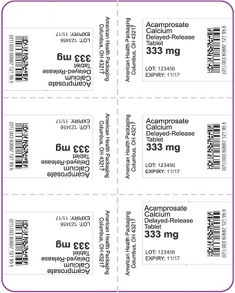 333 mg Acamprosate Calcium DR Tablet Blister