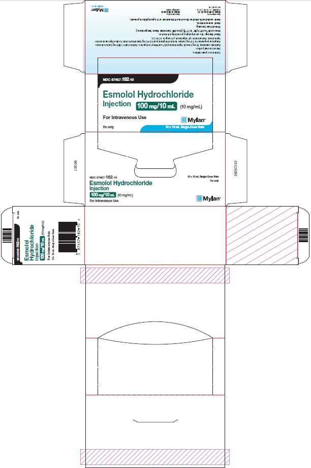 Esmolol Hydrochloride Injection 100 mg/10 mL Carton Label