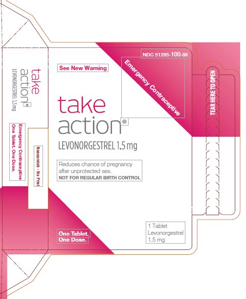 Take Action® (levonorgestrel 1.5 mg) 1s Unit-Dose Box, Part 3 of 3