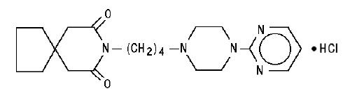 Buspirone structural formula