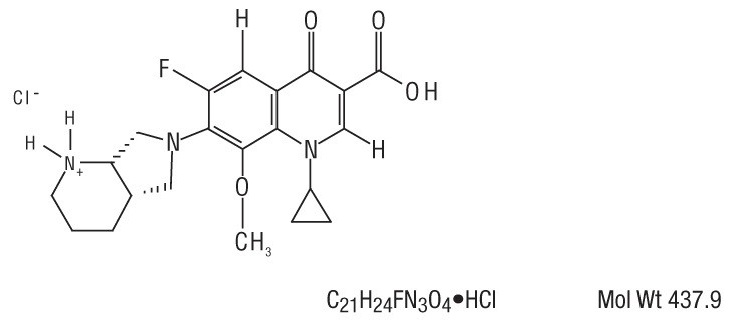 Moxifloxacin-Structure