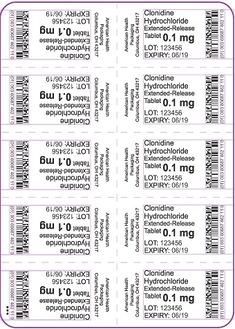 0.1 mg Clonidine HCl ER Tablet Blister
