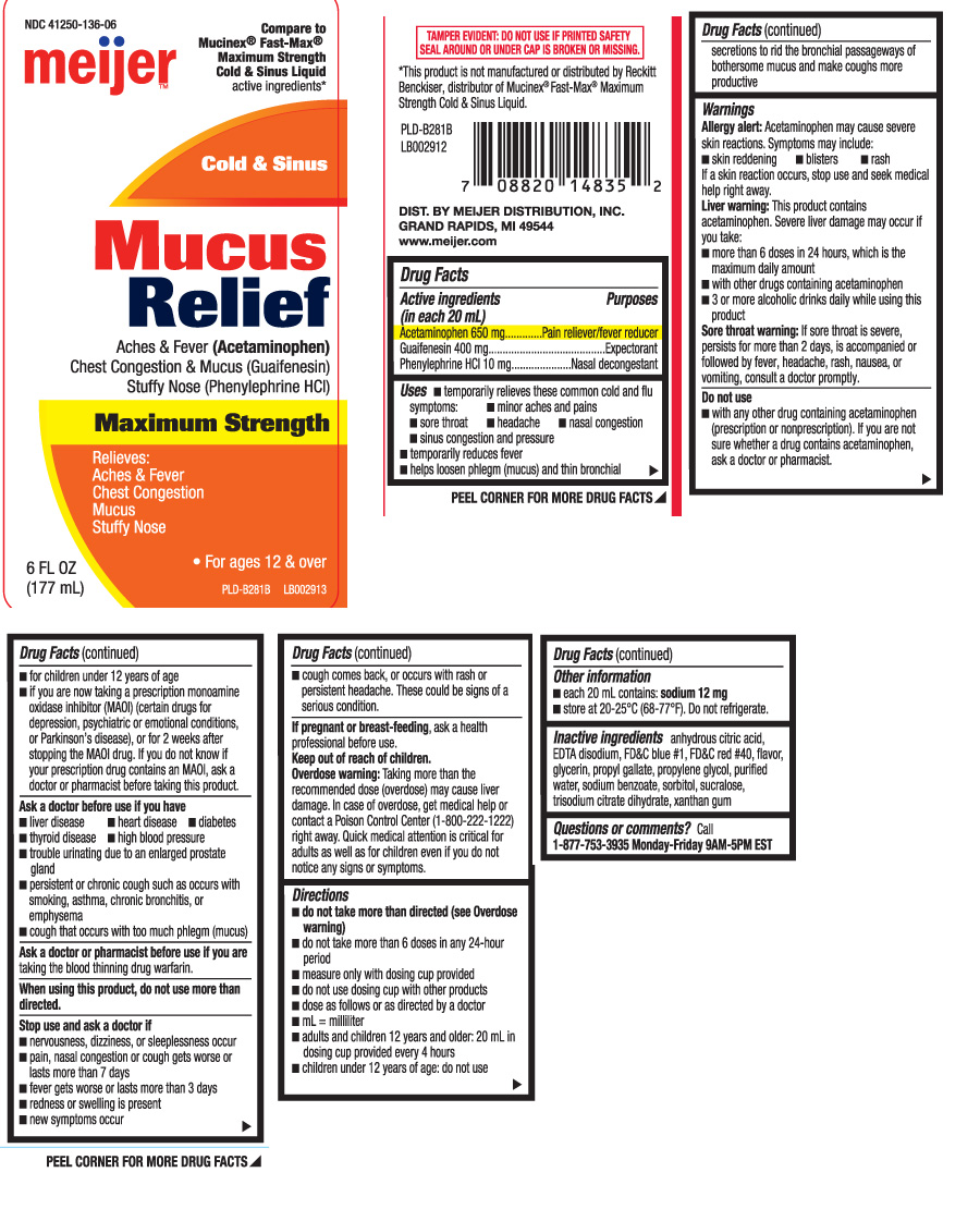 Acetaminophen 650mg Guaifenesin 400mg Phenylephrine HCI 10mg