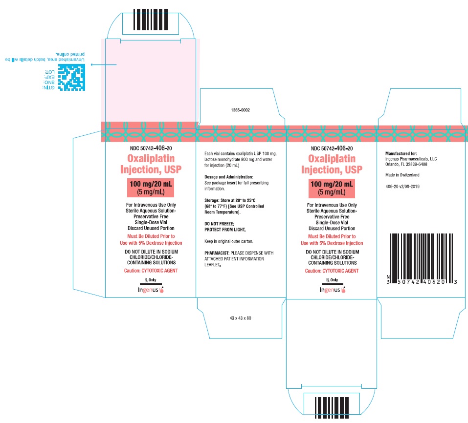 Oxaliplatin Injection, USP 100 mg/20 mL - Carton Label