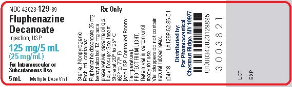 Fluphenazine Decanoate Injection PremierPro Rx Vial Label