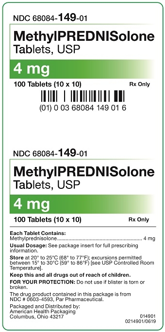4 mg Methylprednisolone Tablet Carton