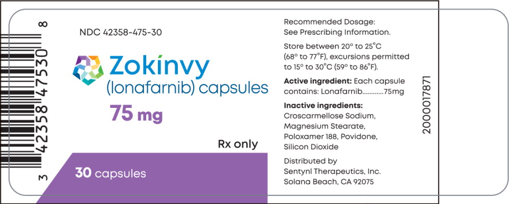 Principal Display Panel - 75 mg Bottle Label
