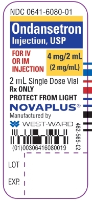 Ondansetron Injection, USP 4 mg/2 mL (2 mg/mL) 2 mL Single Dose Vial