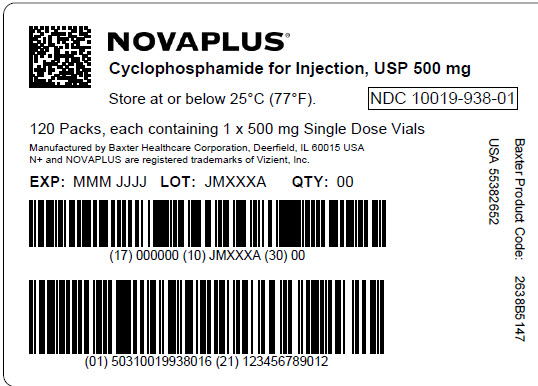 Cyclophosphamide Representative Label 10019-938-01 1 of 2