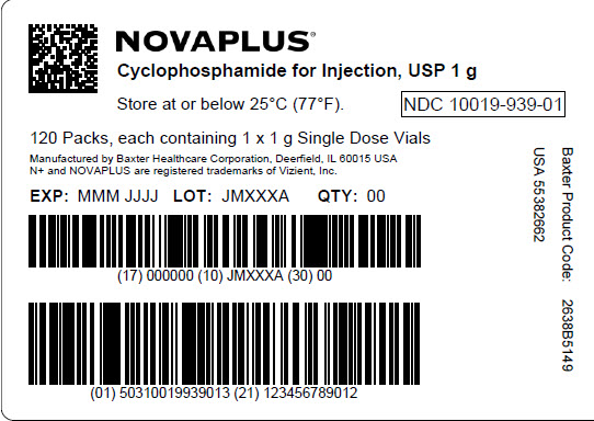 Cyclophosphamide Representative Label 10019-939-01 1 of 2