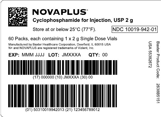 Cyclophosphamide Representative Label 10019-942-01 1 of 2