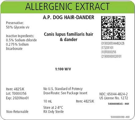 AP Dog Hair-Dander, 10 mL 1:100 w/v Carton Label