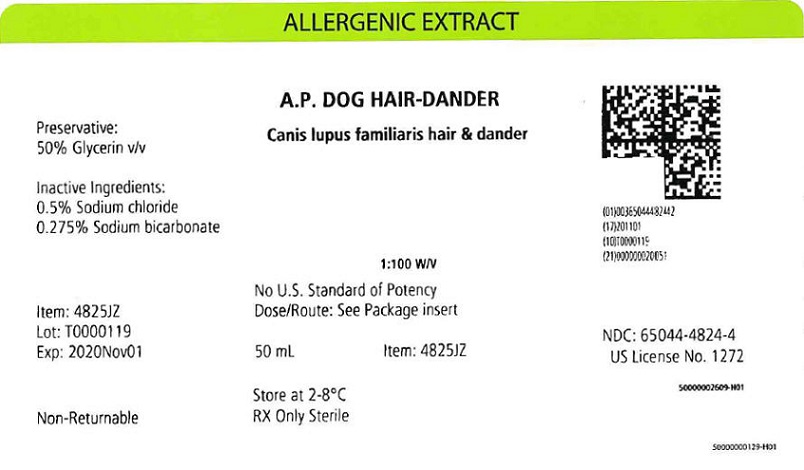 AP Dog Hair-Dander, 50 mL 1:100 w/v Carton Label