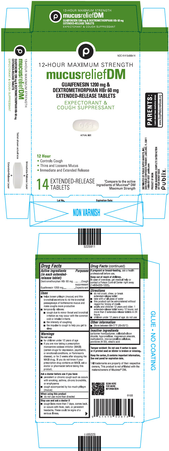 GUAIFENESIN AND DEXTROMETHORPHAN HBR Tablet, Extended Release