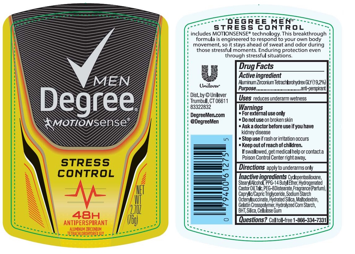 DEGREE MEN MOTIONSENSE STRESS CONTROL 48H ANTIPERSPIRANT aluminum