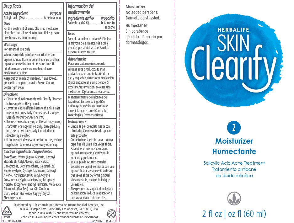 HERBALIFE  SKIN  Clearify  2  Moisturizer  Salicylic Acid Acne Treatment  2 fl oz (60 ml)