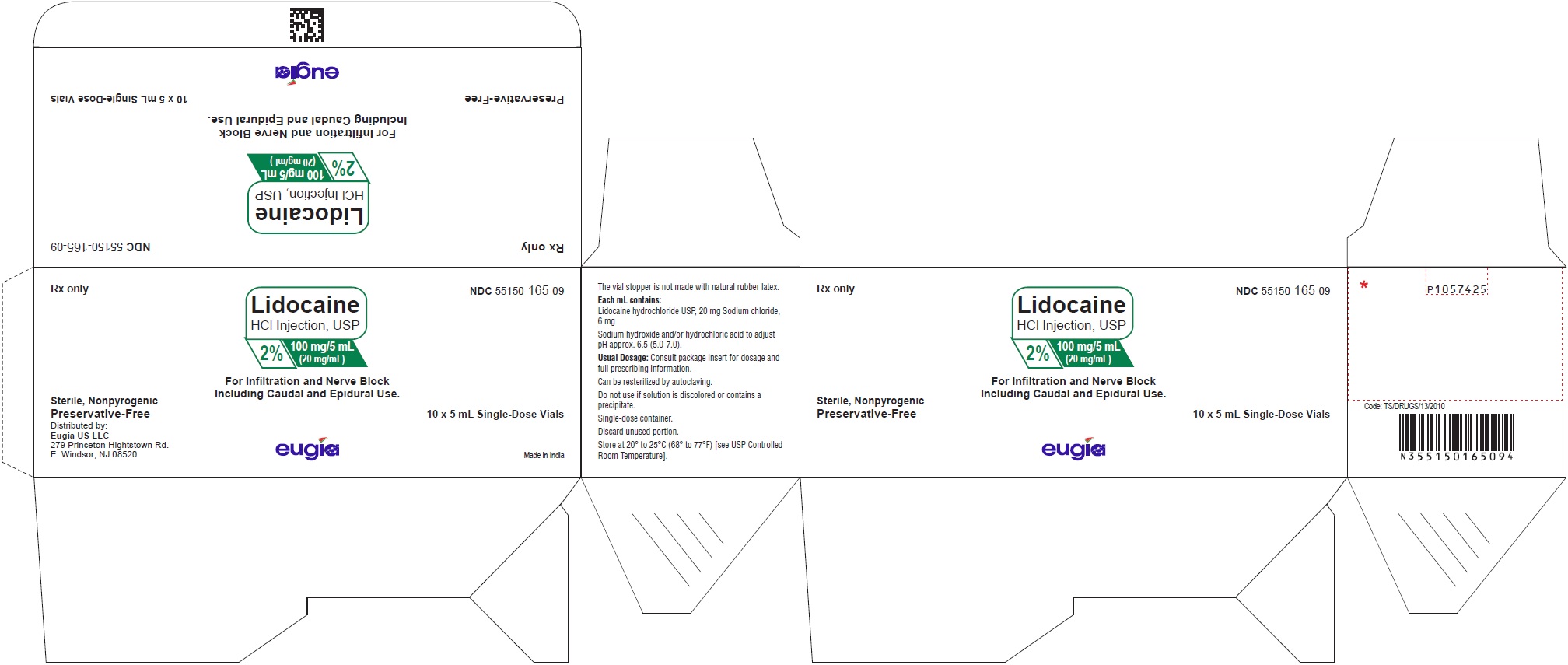 PACKAGE LABEL-PRINCIPAL DISPLAY PANEL - 2% 100 mg/5 mL (20 mg/mL) - 5 mL Container-Carton [10 Vials]