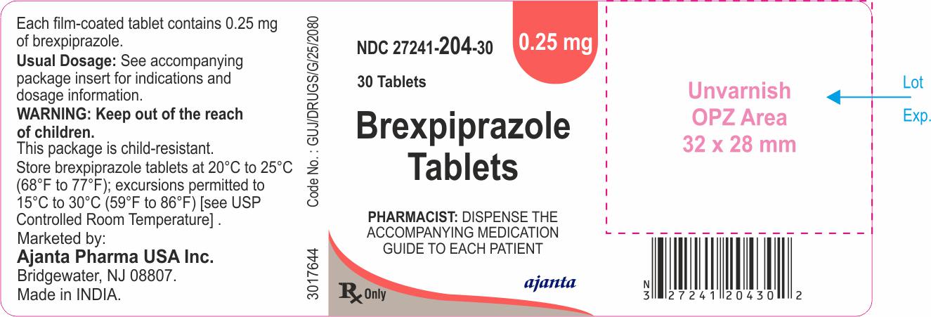 Rexulti Brexpiprazole 1mg Tablet, 30 Tablets, Treatment: Schizophrenia,  Depression