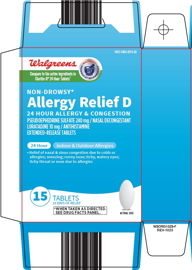 ALLERGY RELIEF D- loratadine, pseudoephedrine sulfate tablet, extended ...