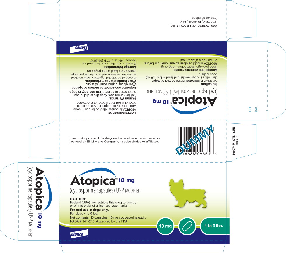 Principal Display Panel - Atopica 10mg Carton Label
