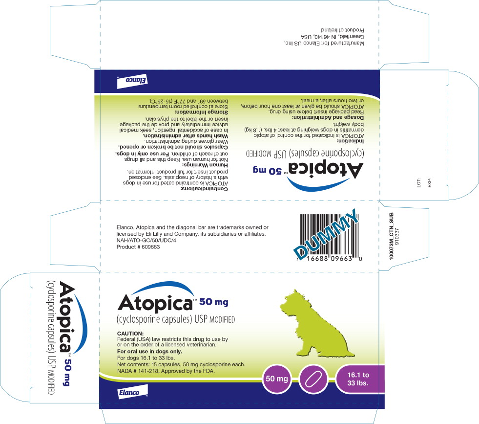 Principal Display Panel - Atopica 50mg Carton Label

