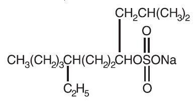 Sodium Tetradecyl Sulfate Structural Formula